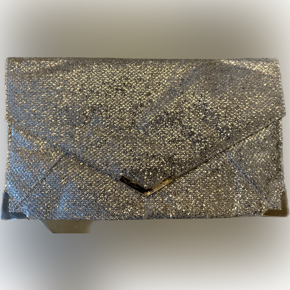 Envelope sparkly clutch